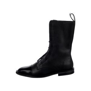 Inch2 Black Lace Up Leather Brogue Boots Handcrafted Women’s Size 42